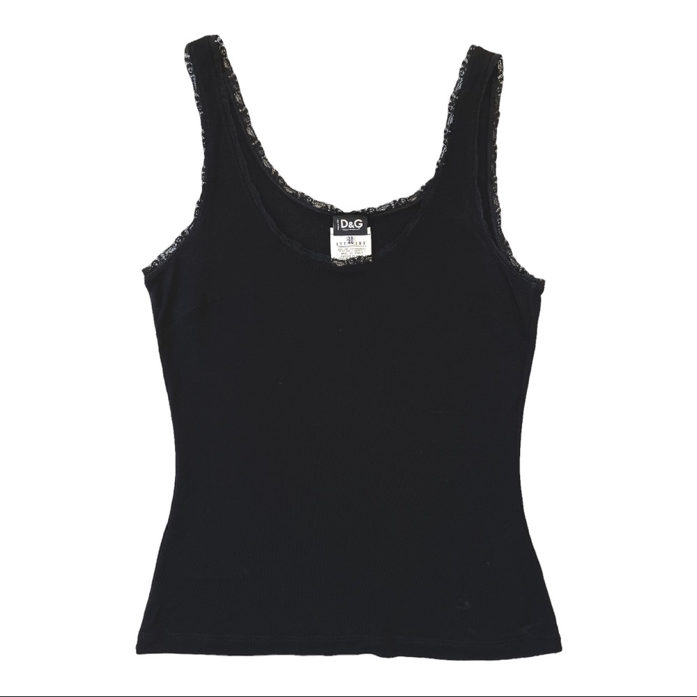DOLCE & GABBANA Black Tank Top